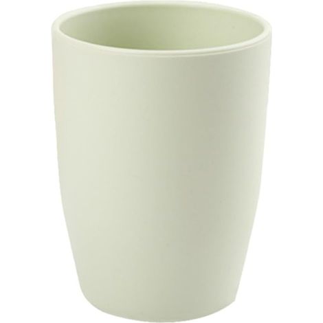 Mug à Dents Rond Épais en PP 201-300ml, Style Simple Vert (1/5)