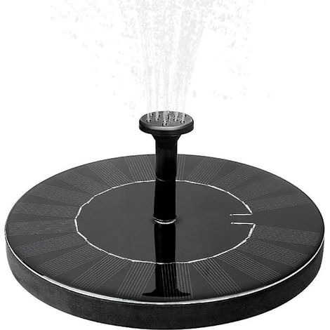 Fontaine solaire avec batterie, fontaine extérieure 1,5 W, fontaine d'eau, décoration de jardin, mini pompe, pompe solaire avec batterie, pompe pour bassin extérieur - FS3-XS4