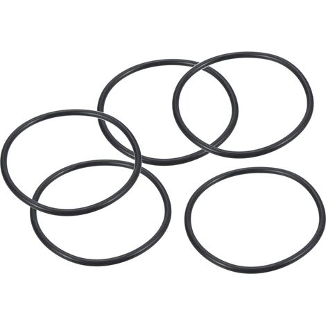 Joint Torique Nitrile Caoutchouc 80mm OD 72mm ID 4mm Largeur, 25 Pcs Métrique Scellage Joint pour Robinet Plomberie Automobile Réparation, Noire (1/5)