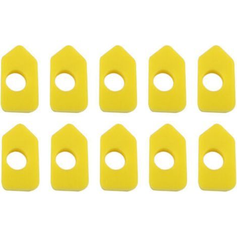 Lot de 10 Filtres à Air en Éponge Jaune pour Entretien Ménager-KZQ (1/5)