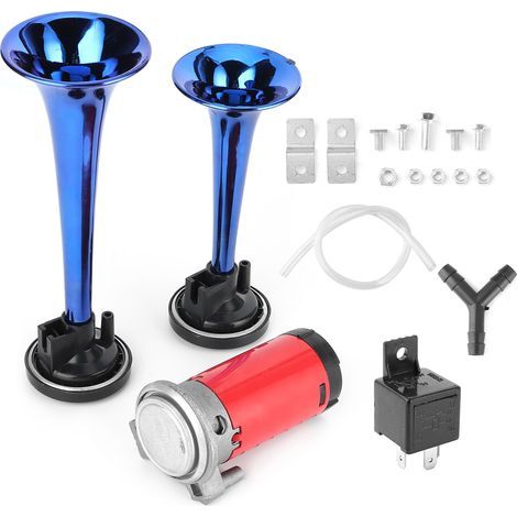 Klaxon à Air 12V, son fort 178db, double trompette avec compresseur pour voiture, moto, bateau, camion (1/5)
