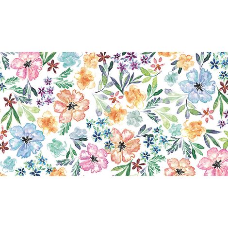 TOVAGLIATO IN PVC FANTASTIK FIORI 1192-1  Rotolo cm.140 (H) x 20 mt (L)