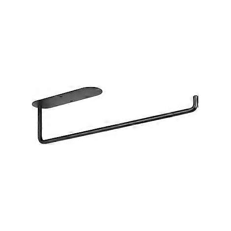 Toilettenpapierhalter – Toilettenpapierhalter – Badezimmeraccessoires – Edelstahl – Schwarz – 31,5 x 6,4 x 7,5 cm (1/5)