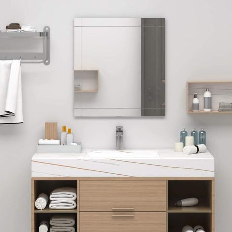 Espejo de pared vidrio 100x60 cm vidaXL