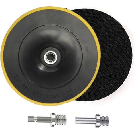 2 Pièces Plateau de Ponçage, Disques Abrasifs pour agrippante pour Outil Rotatif Ponçage Polissage - 180MM, M16 (1/5)