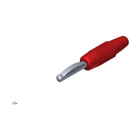Fiche banane mâle Ø de la broche: 4 mm Hirschmann Test & Measurement VON 20 930047101 rouge 1 pc(s) (1/2)