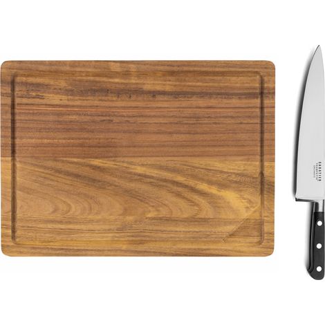 Origin - Planche à découper 39x28x1.5cm et Couteau de chef 25cm (1/5)