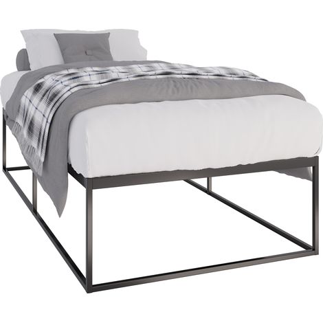 CLP – Lit adulte en métal Scala 200x100 cm – Structure robuste avec 6 pieds – Hauteur 46,5 cm – Capacité de charge 160 kg (1/5)