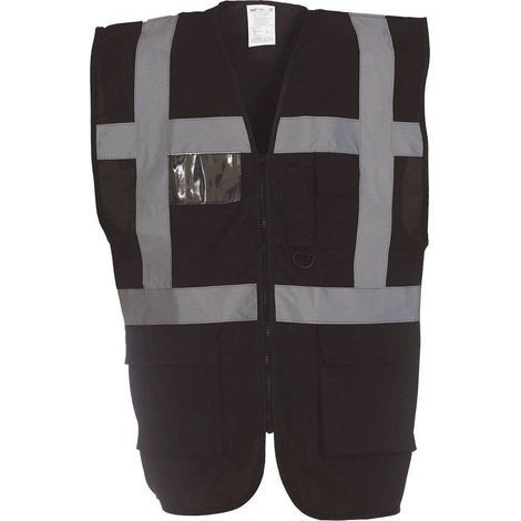 Gilet multifonction haute visibilité Yoko Noir M