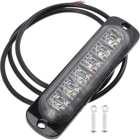 Lumière Stroboscopique Ultra Mince 6 LED Étanche en Alliage (1/5)