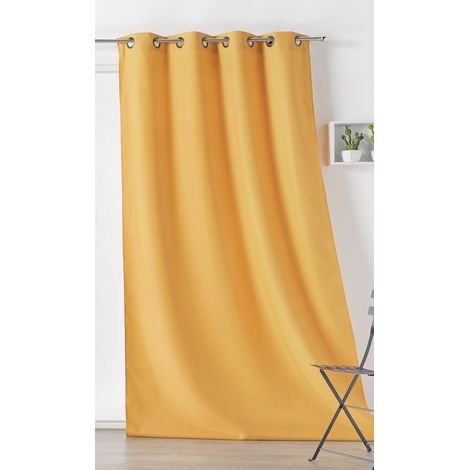 Rideau extérieur imperméable Jaune soleil 135x240 cm