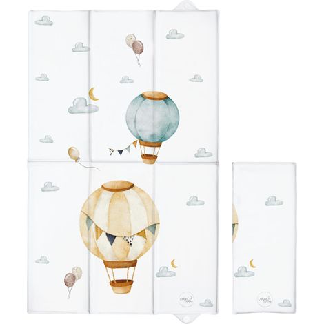Faltbare Wickelauflage 80x50 Luftballons, Ceba Baby