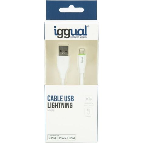 IGG316955 cable de conector Lightning 1 m Blanco