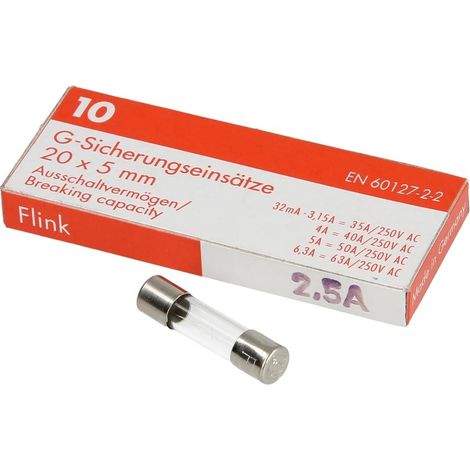 Fusible à action instantanée 2,5A 250V