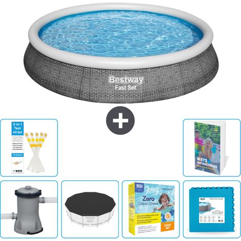 Bestway Fast Set Rund - 396x84 cm - 7-teilig  S276 (1/5)