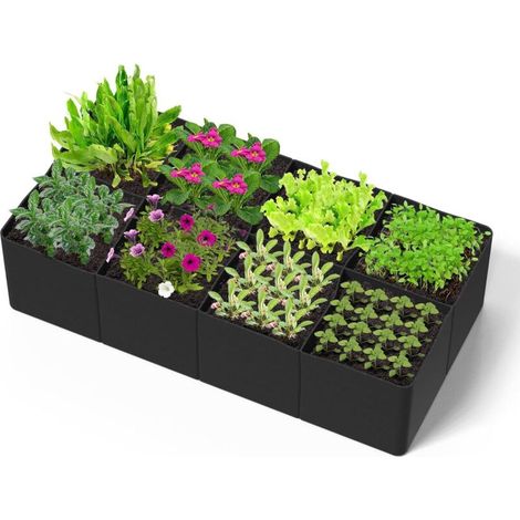 180 90 30CM Sacs à Plantes, Sac de Plantation Non Tissé Sacs à Plantes de Grande Capacité Pots pour Plantes, Fleurs, Fraises, Sac de Plantation Respirant pour Balcon, Cour ou Jardin (1/4)