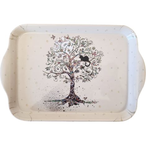 Mini plateau en mélamine chat dans l'arbre 20 cm