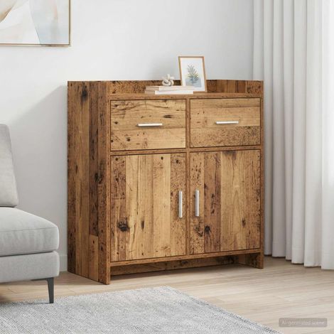 Credenza Legno antico 75 x 36 x 80 cm Legno ingegnerizzato vidaXL (1/5)