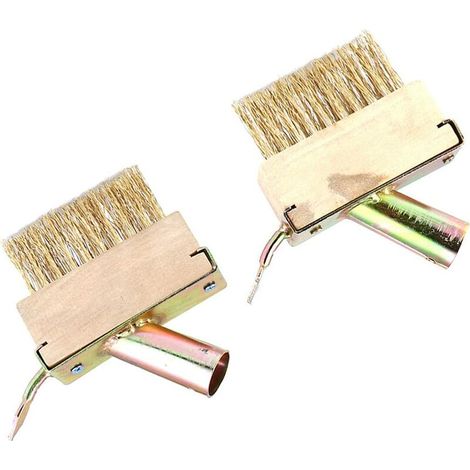 2-teiliges Unkrautbürsten-Set mit Drahtbürstenkopf, Ersatz-Gartenwerkzeug, Unkrautentferner für Terrassen und Pflasterarbeiten (1/5)