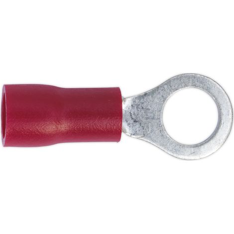 Sealey Easy-Entry Ring Terminal �5.3mm (2BA) Red Pack of 100 RT25
