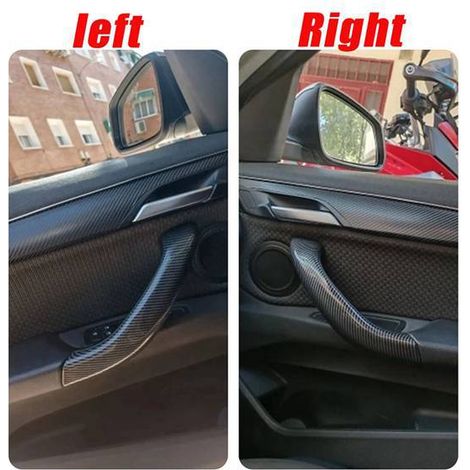 A pair of interior door handles (reference 51417417513) fits BMW X1 X2 F48 F49 F39 (years 2016-2019). (1/5)