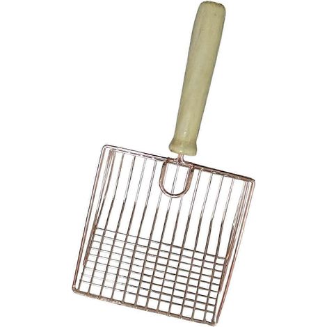 Pelle à litière pour chat, pelle à litière en acier inoxydable, pelle à tamis pour litière, pelle à litière pour sable fin pour bac à litière pour chat-Style C (1/5)