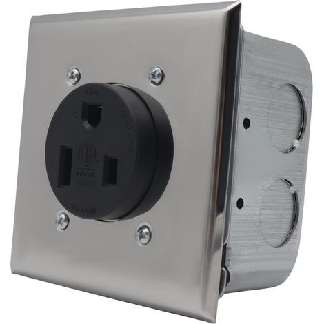 50A 125V Heavy-Duty Power Outlet, 50A, for RVs, Electric Vehicles, Generators, Welding Machines, Plasma Cutters, Ovens, Dryers, etc., NEMA 6-50R (1/5)