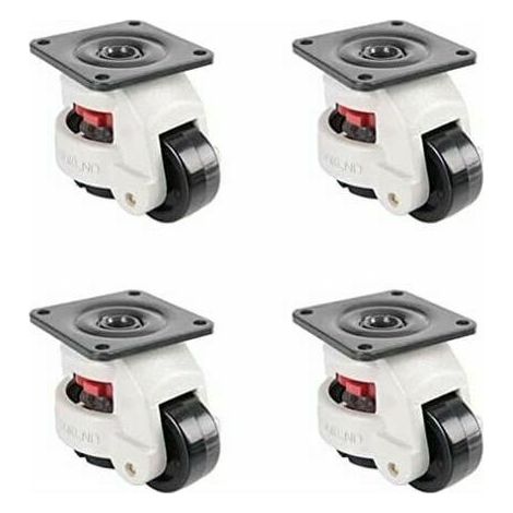roulettes pivotantes, roulettes de nivellement rétractables pour machines industrielles, GD-60F, roulettes en nylon haute résistance (1/5)