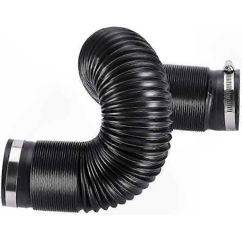 Tuyau d'admission d'air froid flexible universel pour moteurs automobiles, gaine de prise d'air résistante, compatible divers véhicules, conduit de ventilation performant pour meilleure circulation. (1/5)