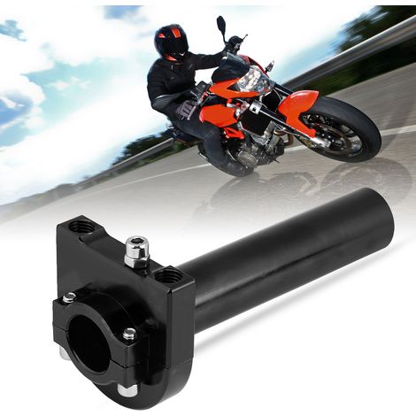 22-mm-Gasgriff (7/8 Zoll) für Motorräder, Roller und Motocross-Maschinen schwarzer Lenker Drehgasgriff-Set Torsionsgriffe Motorradteil (1/5)