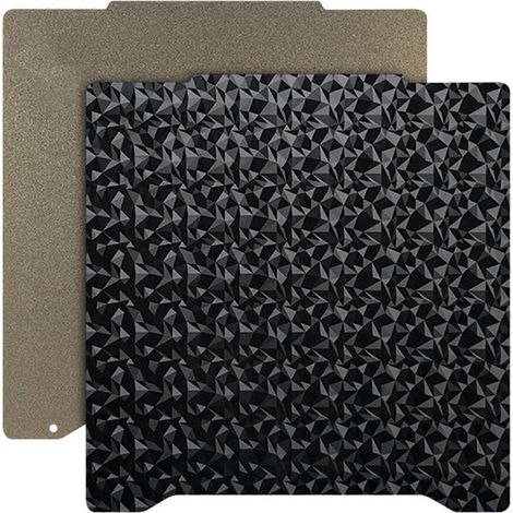 Plateforme d'impression dédiée aux feuilles PEI pour Prusa Mini (lot de 2), 196,3 x 190 mm, plaque en acier à ressort double face PEI/PEO, feuille PEI chauffante - B (1/5)