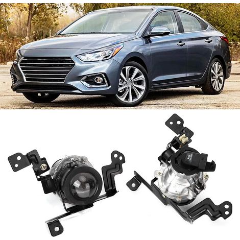 2 Stück LED-Nebelscheinwerfer 12V passend für HYUNDAI ACCENT 2017-2018