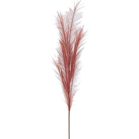 Ramo Rosa con Piume "Pampa" decorazione natalizia per arredamento h 100 cm -Rosa Copper (1/4)