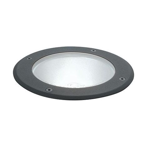 Lampe encastrée au sol en aluminium moulé sous pression, verre incassable, IP65, 40W noir