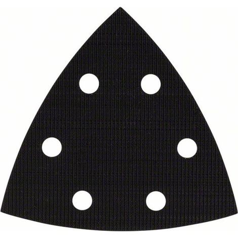 Bosch – Plaque abrasive triangulaire 93mm – Mi-dur noir pour ponçage bois dur – Compatible ponceuses Delta PDA 100/120 E – Dégrossissage précis