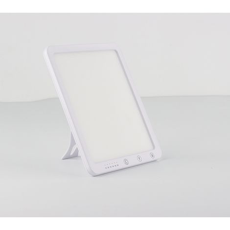 ZOLGINAH Lámpara de terapia de luz, lámpara de luz diurna ajustable de 10000 Lux, luz de simulación de luz diurna con soporte ajustable multiángulo, lámpara de espectro completo sin rayos UV