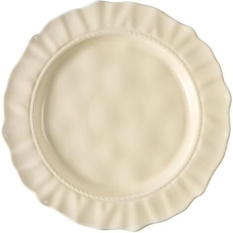 Plat de service de qualité supérieure, assiette en céramique simple, assiette à légumes, assiette de style occidental, assiette à steak, assiette à dessert, assiette à fruits, plateau de service de 22 (1/5)