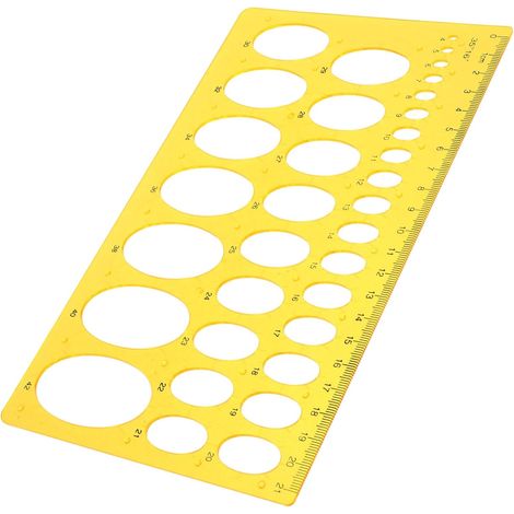 Ensemble de gabarits géométriques en plastique orange pour le (1/5)
