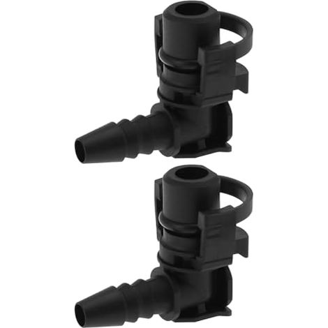2 pièces Raccord de tuyau de chauffage de corps de papillon Compatible Vauxhall Mokka 1.4, Chevrolet Cruze OE 55354565 36,5x30,1mm Noir (1/5)