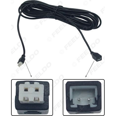 Car reversing radar sensor connection cable, 5 meters, 2 pins, car reversing radar sensor extension cable, in high demand (1/4)