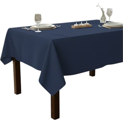 Nappe en polyester Essentiel 145 x 240 cm petrole