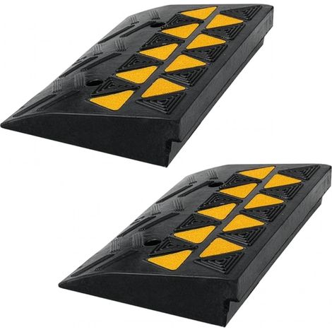 Rampe de seuil lot de 2 caoutchouc FISHTEC 5T antidérapante voiture