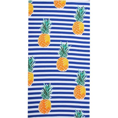 Serviette de Plage Imprimée Serviette de Bain en Fibre Fine Polyester Respirante et Portable pour Parc Aquatique et Salle de Sport (1/5)