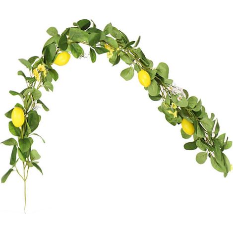 Guirlande de citrons artificiels décorative pour la maison, lot de 5 pièces à suspendre (1/5)