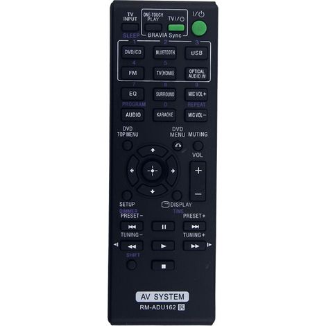 RM-ADU162 Ersatzfernbedienung für Heimkino-DVD-AV-System für DAV-TZ140 HBD-DZ170 SS-WS123 WW-TS124