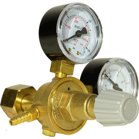 Détendeur gaz Argon/CO2 – Réducteur de pression 230 bars – Débit 20L/min – Soudage MIG/MAG – Corps en laiton – Tecnoweld