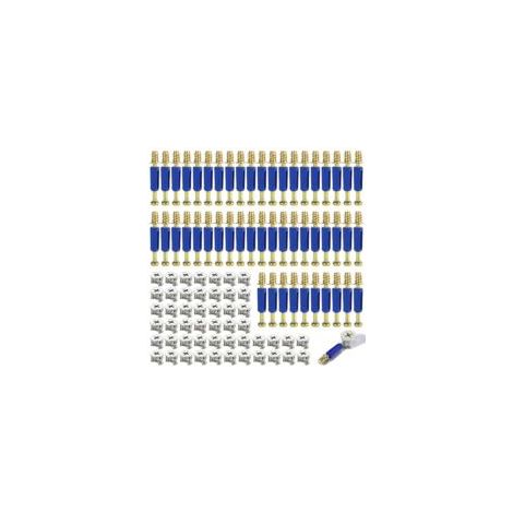 50 connecteurs excentriques de 40 mm pour meubles, fixations d'armoires, vis à meubles, avec came excentrique et goupille de fixation - Crezuo (1/4)