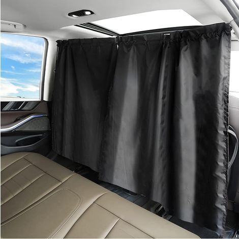 Rideaux de séparation occultants pour voiture, pare-soleil, stores de voyage pour camping, cloisons de séparation pour sièges avant et arrière, intérieur automobile (1/5)
