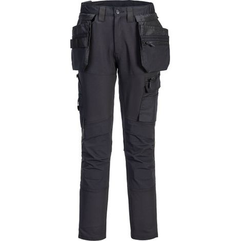 Pantalón DX4 Craft multibolsillos con funda desmontable DX456 41 pulgadas Negro
