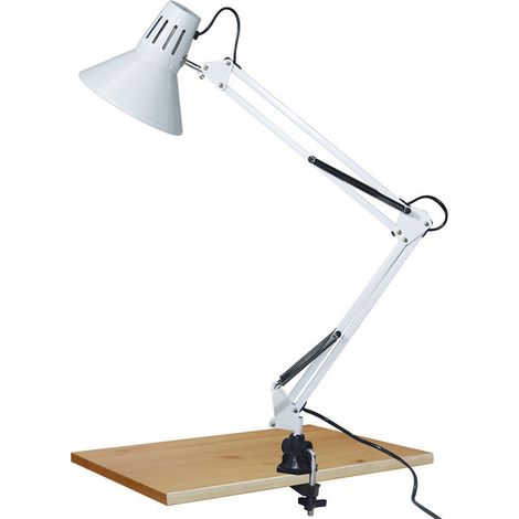 Brilliant Lampe, Hobby Schreibtischlampe schwarz, Metall, normale Leuchtmittel (nicht im Lieferumfang enthalten), A++-Weiß